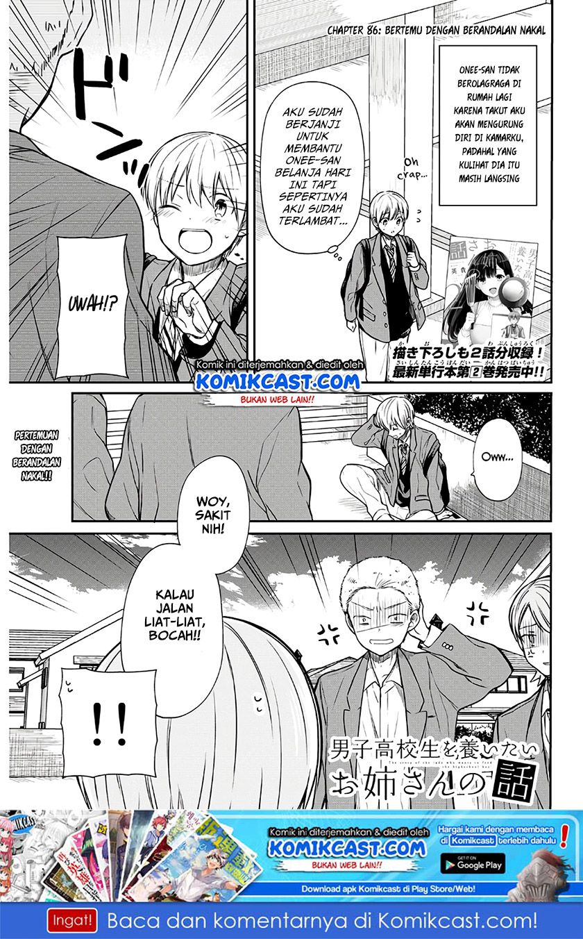 Danshi Koukousei wo Yashinaitai Onee-san no Hanashi Chapter 86 Bahasa Indonesia